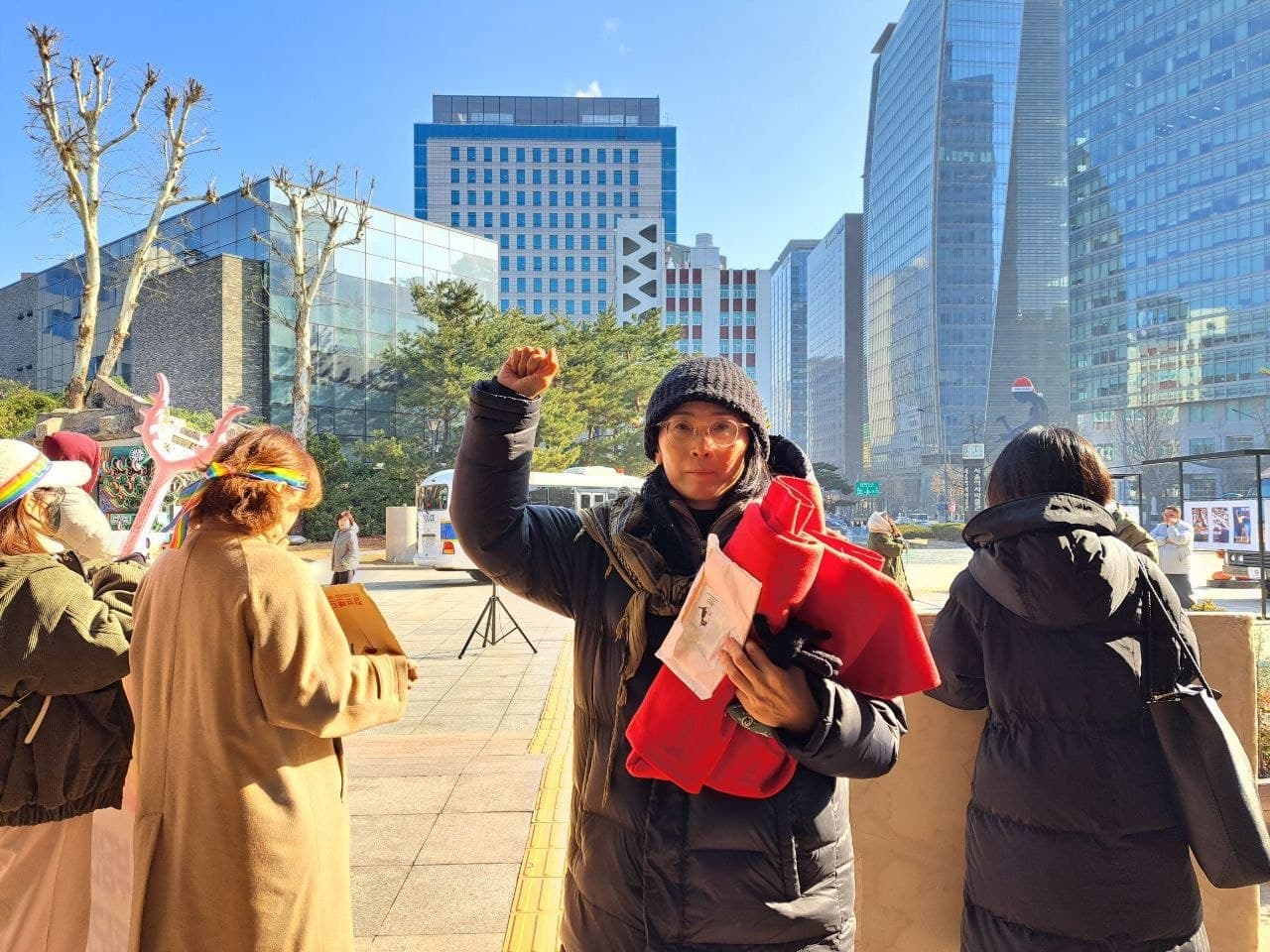학생의 날 기념식 방문 투쟁